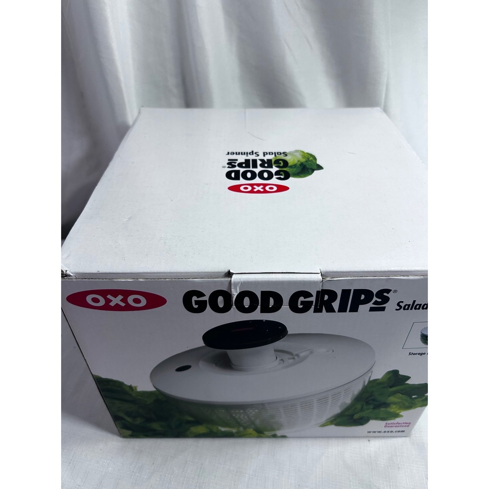 OXO Good Grips Salad Spinner Large White One-Handed Operation Kitchen Tool